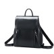 2025 New Leather-Trimmed Backpack - Waxed Leather Retro Style School Bag, Trendy Large Capacity Travel Bag for Women