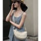 Korean Niche Soft Leather Crescent Bag - 2025 New Fashion Elegant Shoulder/Crossbody Dumpling Bag, Versatile Horn Bag for Women