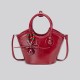 Nanfeng Best-Selling Fashionable Luxury Small Bag - Cherry Print Versatile Crossbody Bag, Retro Stylish Handheld Basket Bag