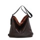 Luxury Solid Color Minimalist Backpack - European & American Style Soft Leather Casual Tote Bag, New Elegant Retro Crossbody Bag