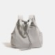 Minimalist Lightweight Casual Nylon Drawstring Bucket Bag - Large-Capacity Women's Backpack, Commuter Shoulder/Crossbody Bag