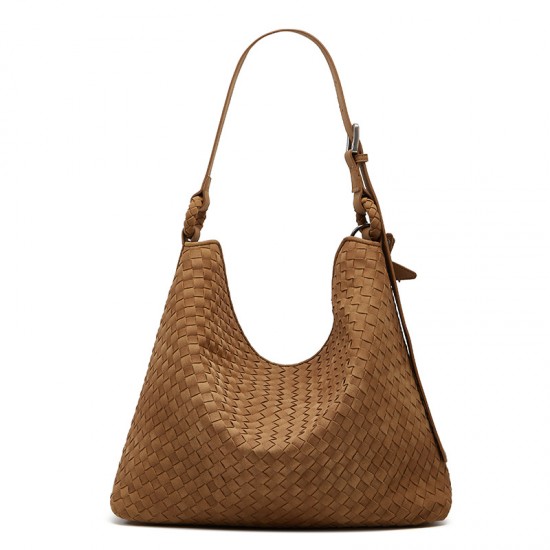 New Handmade Woven Bag for Women - Fashion Versatile Large Capacity Casual Tote, Top-Handle & Crossbody