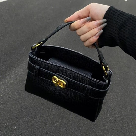 New Kelly-Inspired Women's Bag - High-Quality Versatile Metal Buckle Handbag, Fashion Commuter Shoulder/Crossbody Bag