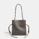 Summer New Large-Capacity Commuter Handbag - Lychee Grain Soft Leather Bucket Bag, Niche Luxury Women's Shoulder/Crossbody Bag