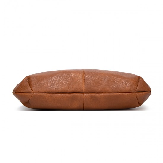 Large-Capacity Office Commuter Tote Bag - European & American Retro Waxed Leather Handbag, Luxury Versatile Women's Shoulder Bag