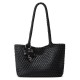 2025 New Niche Design Horizontal Handmade Woven Bag - Luxury Versatile Lazy-Style Shoulder/Armpit Handbag
