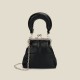 2025 Spring Summer New Women's Bag - Korean-Style Niche Design Clip Top-Handle Bag, Versatile Solid Color Chain Crossbody