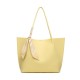 Large Capacity Casual Litchi Grain Women's Bag - 2025 Autumn Winter High-End Tote Bag, Trendy Scarf Accent Single Shoulder Bag