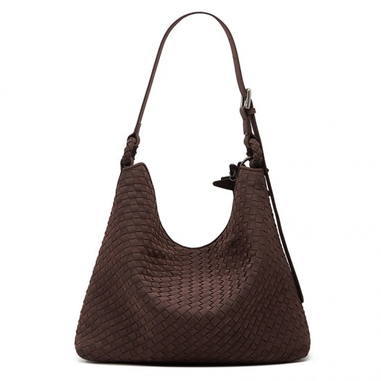 New Handmade Woven Bag for Women - Fashion Versatile Large Capacity Casual Tote, Top-Handle & Crossbody