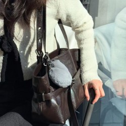 2025 New Trendy Versatile Belt Buckle Korean Niche Bag - Casual Handheld/Shoulder/Armpit Bag for Women