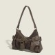 French Niche Design Luxury Shoulder Bag - Trendy Rivet Hobo Bag, Retro Elegant Versatile Women's Bag
