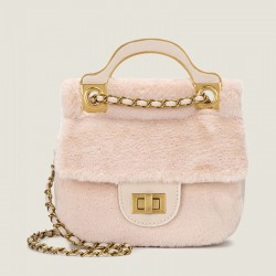Furry Women's Bag - 2025 Autumn & Winter New Fashion Handheld/Shoulder Bag, Stylish Versatile Chain Crossbody Fur Bag
