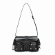 Niche Design Textured Edgy Y2K Girly Armpit Bag - Baguette Bag for Women, 2025 New Moto-Style Shoulder/Crossbody Bag